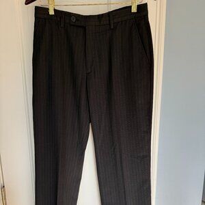 Calvin Klein Men’s Black Pinstripe Dress Pants